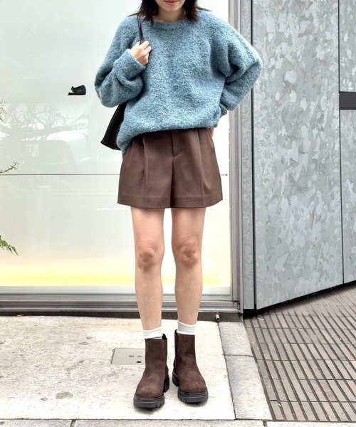 LOVELESS（ラブレス）の「【UNISEX】ブークレカラーニットプルオーバー（ニット/セーター・メンズ・オフホワイト/グリーン系その他3/ピンク系その他2/ブルー系その他2/ブラック・L/S/M）」の6枚目の写真