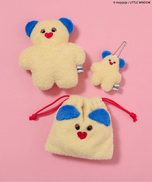 BREEZE（ブリーズ）の「mojojojoモチーフ巾着S（ポーチ・キッズ・ブラック/イエロー/ベージュ/ピンク・FREE）」の7枚目の写真