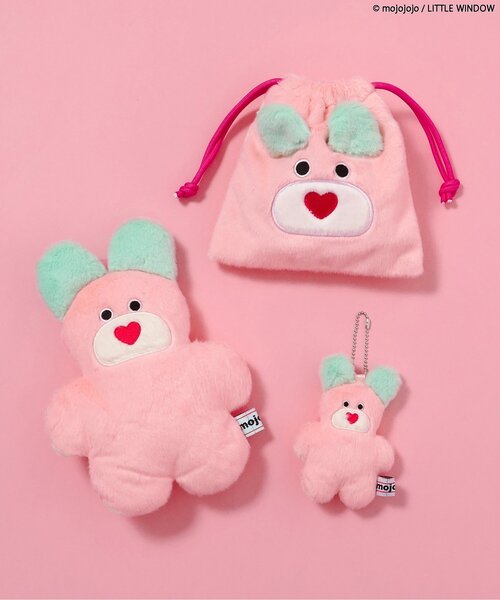 BREEZE（ブリーズ）の「mojojojoモチーフ巾着S（ポーチ・キッズ・ブラック/イエロー/ベージュ/ピンク・FREE）」の9枚目の写真