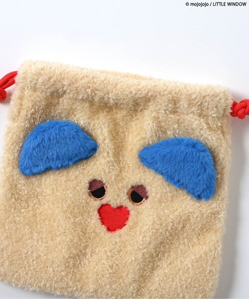 BREEZE（ブリーズ）の「mojojojoモチーフ巾着S（ポーチ・キッズ・ブラック/イエロー/ベージュ/ピンク・FREE）」の13枚目の写真