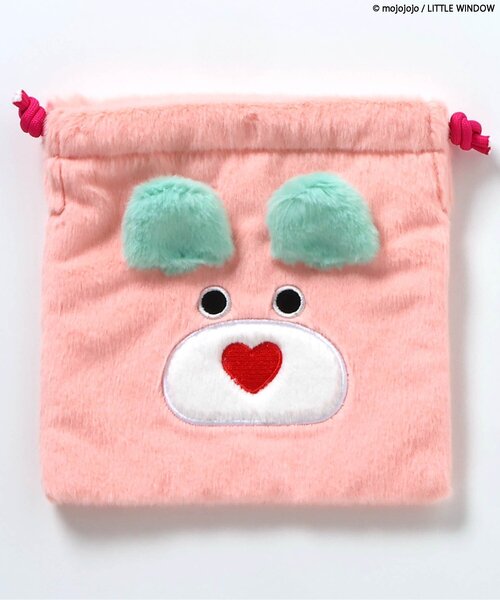 BREEZE（ブリーズ）の「mojojojoモチーフ巾着S（ポーチ・キッズ・ブラック/イエロー/ベージュ/ピンク・FREE）」の20枚目の写真