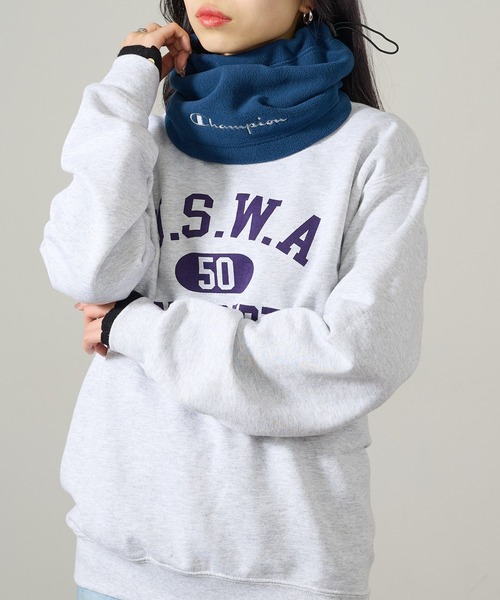 Champion(チャンピオン)の「【Champion】ロゴ刺繍フリースネックウォーマー 768-001A(ネックウォーマー/スヌード・レディース・ネイビー/ブラック・FREE)」の10枚目の写真