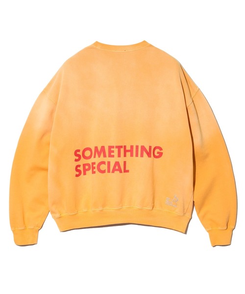 go slow caravan（ゴースローキャラバン）の「SALO裏起毛 グラデフェード BOX クルースウェット SOMETHING SP（スウェット・メンズ・イエロー/ブラック・MEDIUM/LARGE/X-LARGE）」の11枚目の写真