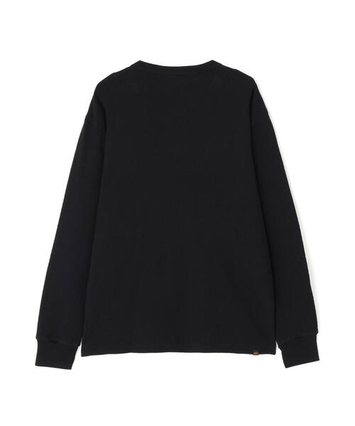 Alpha Industries（アルファインダストリーズ）の「Alpha Industries/アルファインダストリーズ/HONEYCOMB WAFFLE LS T-SHIRT/ハニカム ワッフル Tシャツ（Tシャツ/カットソー・メンズ・キナリ/ブラック/ホワイト系2・L/M/S/2XL/XL）」の17枚目の写真