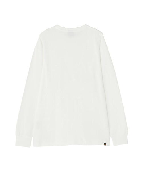 Alpha Industries（アルファインダストリーズ）の「Alpha Industries/アルファインダストリーズ/HONEYCOMB WAFFLE LS T-SHIRT/ハニカム ワッフル Tシャツ（Tシャツ/カットソー・メンズ・キナリ/ブラック/ホワイト系2・L/M/S/2XL/XL）」の16枚目の写真