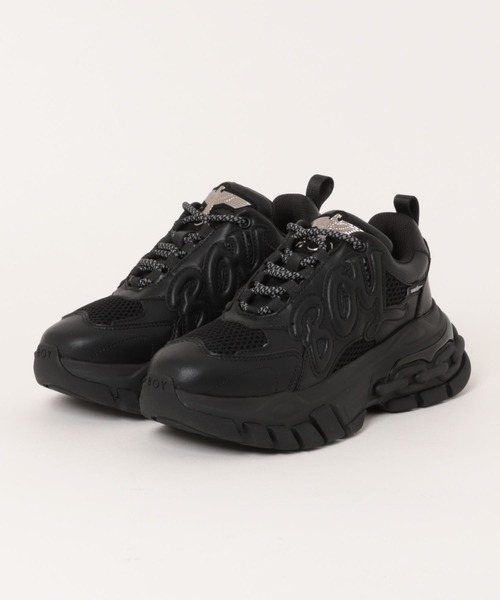 BOY LONDON(ボーイロンドン)の「【BOY LONDON】BOY PLATFORM SNEAKERS BLACK(スニーカー・メンズ・ブラック・39/38/37/35)」の10枚目の写真