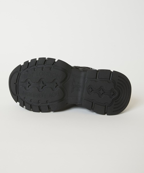 BOY LONDON(ボーイロンドン)の「【BOY LONDON】BOY PLATFORM SNEAKERS BLACK(スニーカー・メンズ・ブラック・39/38/37/35)」の4枚目の写真