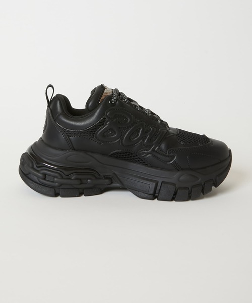 BOY LONDON(ボーイロンドン)の「【BOY LONDON】BOY PLATFORM SNEAKERS BLACK(スニーカー・メンズ・ブラック・39/38/37/35)」の5枚目の写真