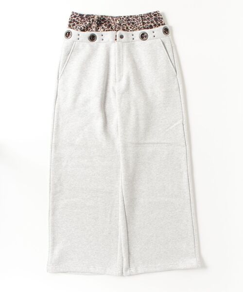 younger song（ヤンガーソング）の「Layered leopard wide sweat pants（スウェットパンツ・メンズ・その他/ブラウン系/グレー系1・SMALL/LARGE/MEDIUM）」の2枚目の写真