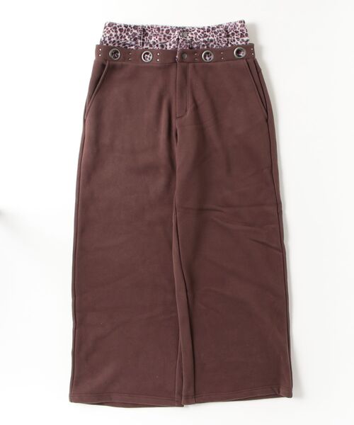 younger song（ヤンガーソング）の「Layered leopard wide sweat pants（スウェットパンツ・メンズ・その他/ブラウン系/グレー系1・SMALL/LARGE/MEDIUM）」の3枚目の写真