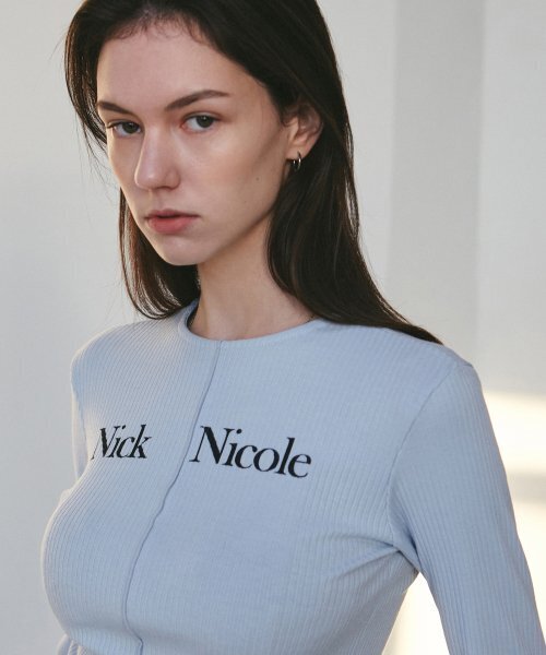 NICK&NICOLE(ニックアンドニコール)の「NICOLE SIGNATURE SLIM KNIT_SKY BLUE(ニット/セーター・レディース・その他・FREE)」の2枚目の写真