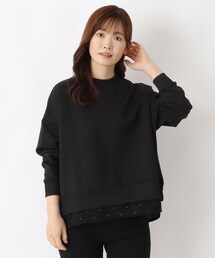 レイヤード風ポンチプルオーバー
