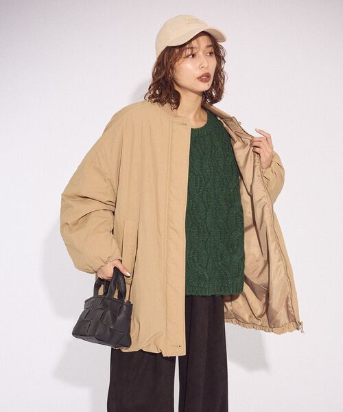 Green Parks(グリーンパークス)の「ふわふわケーブルニットプルオーバー(ニット/セーター・レディース・杢グレー/ホワイト系その他2/サックスブルー/イエロー/レッド/グリーン・FREE)」の18枚目の写真