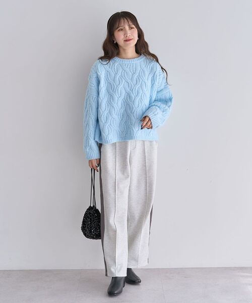 セール】ふわふわケーブルニットプルオーバー（ニット/セーター