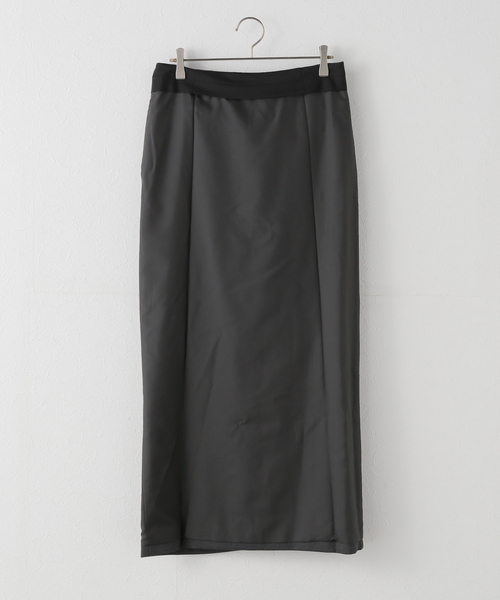 LOW CLASSIC(ロウ クラシック)の「【LOW CLASSIC/ロウ・クラシック】 BELTED MAXI SKIRTS(スカート・レディース・チャコールグレー・SMALL)」の7枚目の写真