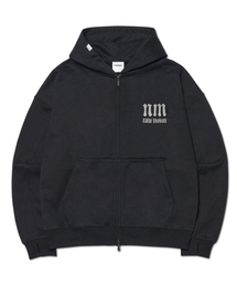 NOMANUAL（NOMANUAL）の「R.V ARCH LOGO HOODED ZIP-UP - BLACK（パーカー）」