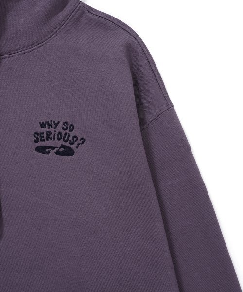 GAKKAI UNIONS(ガッカイユニオンズ)の「シリアスペンギン刺繍フードパーカー パープル(パーカー・レディース・その他・LARGE/MEDIUM)」の4枚目の写真