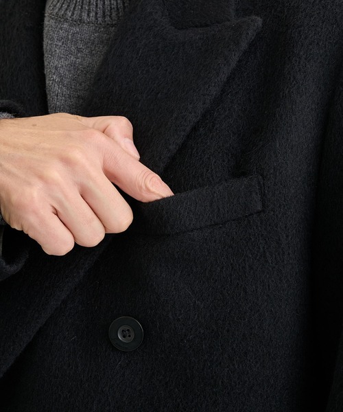 IRENISA(イレニサ)の「【irenisa/イレニサ】別注DOUBLE-BREASTED CHESTER COAT(チェスターコート・メンズ・ブラック・2/3)」の6枚目の写真