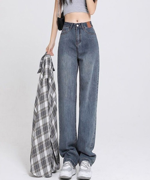 Miniministore(ミニミニストア)の「裏起毛デニムパンツ 暖かいジーンズ 厚手(デニムパンツ・レディース・インディゴブルー/ブラック・XL/L/M/S)」の1枚目の写真