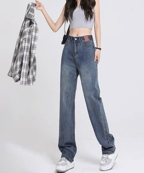 Miniministore(ミニミニストア)の「裏起毛デニムパンツ 暖かいジーンズ 厚手(デニムパンツ・レディース・インディゴブルー/ブラック・XL/L/M/S)」の6枚目の写真