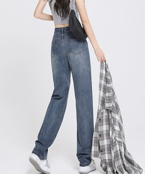 Miniministore(ミニミニストア)の「裏起毛デニムパンツ 暖かいジーンズ 厚手(デニムパンツ・レディース・インディゴブルー/ブラック・XL/L/M/S)」の7枚目の写真