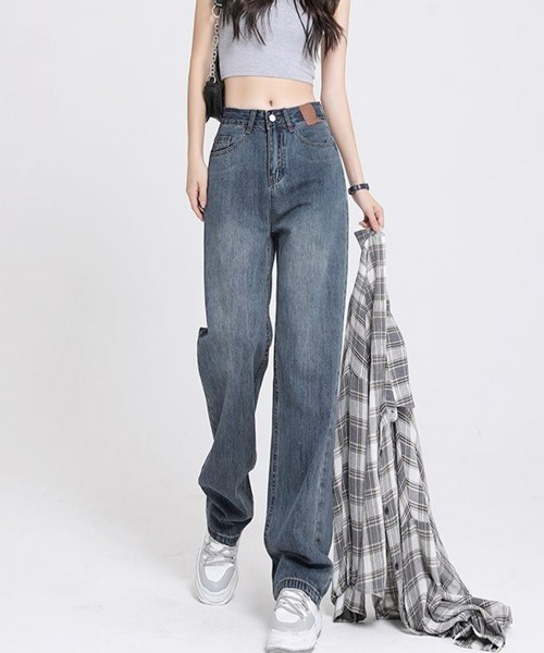 Miniministore(ミニミニストア)の「裏起毛デニムパンツ 暖かいジーンズ 厚手(デニムパンツ・レディース・インディゴブルー/ブラック・XL/L/M/S)」の16枚目の写真