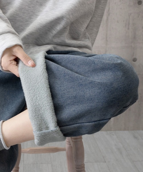 Miniministore(ミニミニストア)の「裏起毛デニムパンツ 暖かいジーンズ 厚手(デニムパンツ・レディース・インディゴブルー/ブラック・XL/L/M/S)」の22枚目の写真