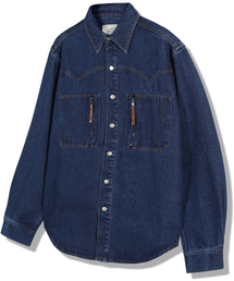 GUBIN（グビン）の「ダブルポケットポイントデニムシャツ（シャツ/ブラウス）」