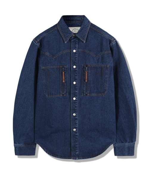 GUBIN（グビン）の「ダブルポケットポイントデニムシャツ（シャツ/ブラウス・レディース・その他・MEDIUM/LARGE）」の2枚目の写真