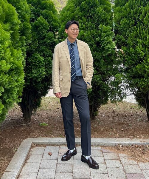 MUSINSA STANDARD（ムシンサスタンダード）の「シャンブレー ワークシャツ [ブルー]（シャツ/ブラウス・メンズ・その他・SMALL/MEDIUM/LARGE/X-LARGE/XX-LARGE/3XL）」の14枚目の写真