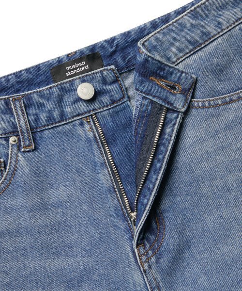 MUSINSA STANDARD WOMAN（ムシンサスタンダードウーマン）の「ウィメンズストレートデニムパンツ[ミディアムインディゴ]（デニムパンツ・レディース・その他・32/30/23/24/25/26/27/28/29）」の10枚目の写真