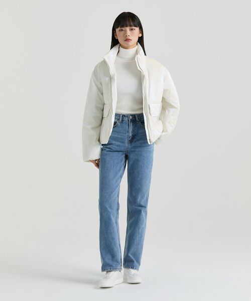 MUSINSA STANDARD WOMAN（ムシンサスタンダードウーマン）の「ウィメンズストレートデニムパンツ[ミディアムインディゴ]（デニムパンツ・レディース・その他・32/30/23/24/25/26/27/28/29）」の18枚目の写真