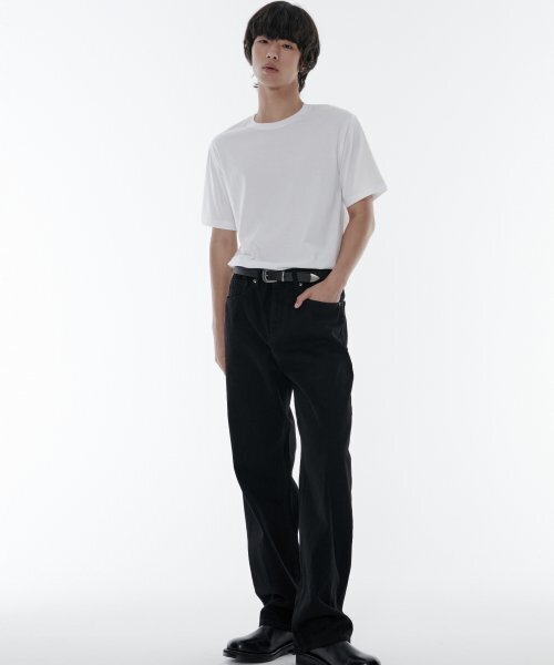 MUSINSA STANDARD（ムシンサスタンダード）の「スーピマベーシッククルーネックTシャツ[ホワイト]（Tシャツ/カットソー・メンズ・その他・XX-LARGE/XXX-LARGE/SMALL/MEDIUM/LARGE/X-LARGE）」の4枚目の写真