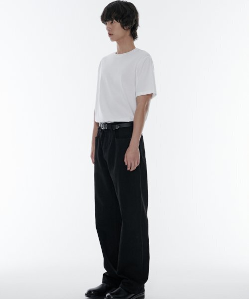 MUSINSA STANDARD（ムシンサスタンダード）の「スーピマベーシッククルーネックTシャツ[ホワイト]（Tシャツ/カットソー・メンズ・その他・XX-LARGE/XXX-LARGE/SMALL/MEDIUM/LARGE/X-LARGE）」の5枚目の写真