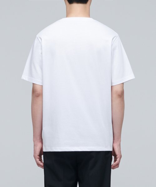 MUSINSA STANDARD（ムシンサスタンダード）の「スーピマベーシッククルーネックTシャツ[ホワイト]（Tシャツ/カットソー・メンズ・その他・XX-LARGE/XXX-LARGE/SMALL/MEDIUM/LARGE/X-LARGE）」の8枚目の写真
