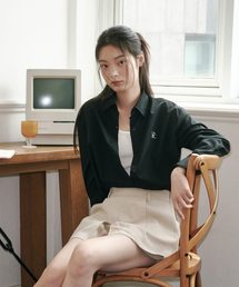 SALT AND CHOCOLATE（ソルトアンドチョコレート）の「SAC Logo Overfit Wrinkle Free Shirt Black 4W2317003（シャツ/ブラウス）」