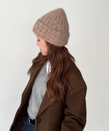 CANAL JEAN | El mar　アンゴラリブニットキャップ(ニットキャップ/ビーニー)