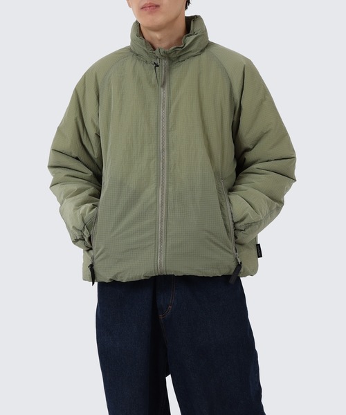 WILD THINGS（ワイルドシングス）の「【WEB限定】ハッピージャケット│ONLINE EXCLUSIVE HAPPY JACKET（ダウンジャケット/コート・メンズ・グレー/グリーン系その他/ネイビー/オレンジ・M/L）」の2枚目の写真