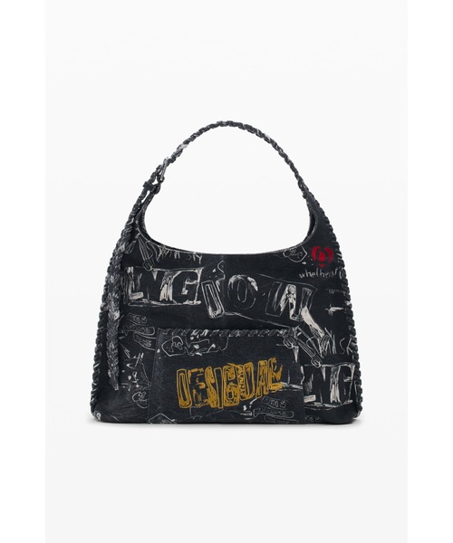 Desigual（デシグアル）の「グラフィティレタリング ショルダーバッグ（ショルダーバッグ・レディース・ブラック・FREE）」の3枚目の写真