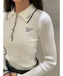 FRAY I.D | 【Reebok× FRAY I.D】ラメリブポロカラーニット(ニット/セーター)