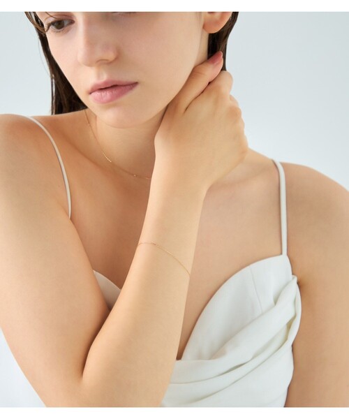 K18YG ミラーカットチェーン ブレスレット（ブレスレット）｜ete（エテ