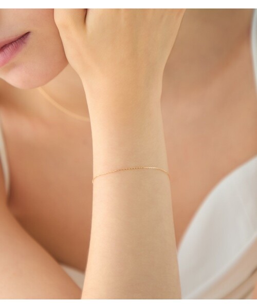 K18YG ミラーカットチェーン ブレスレット（ブレスレット）｜ete（エテ