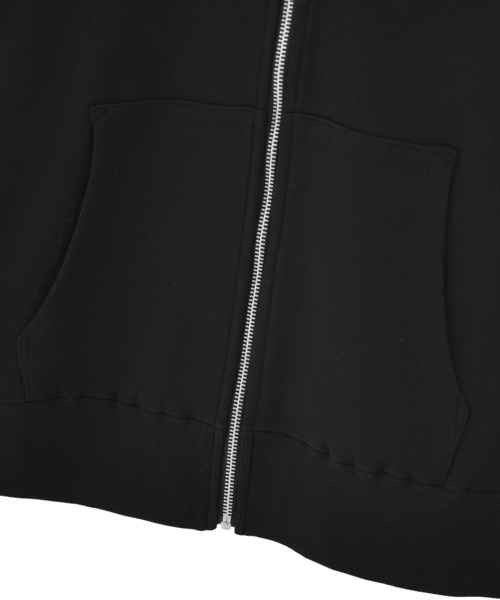 X-girl(エックスガール)の「RHINESTONE LOGO AND FACE ZIP UP SWEAT HOODIE(パーカー・レディース・ブラック/オリーブ/アッシュ・S/M)」の8枚目の写真