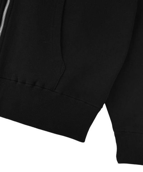 X-girl(エックスガール)の「RHINESTONE LOGO AND FACE ZIP UP SWEAT HOODIE(パーカー・レディース・ブラック/オリーブ/アッシュ・S/M)」の10枚目の写真