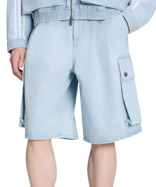 adidas(アディダス)の「adidas ADILENIUM 5.0 DENIM CARGO SHORTS / アディダス アディレニウム シーズン 5 デニム カーゴ ショーツ(カーゴパンツ・メンズ・ライトブルー・36inch/34inch/33inch/32inch/30inch/26inch/25inch/24inch)」の2枚目の写真