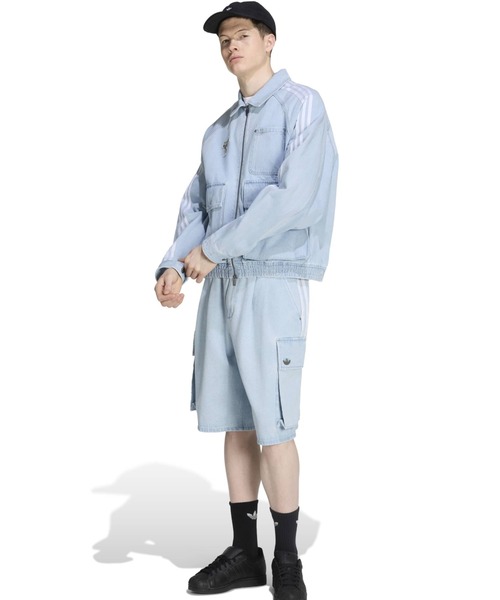 adidas(アディダス)の「adidas ADILENIUM 5.0 DENIM CARGO SHORTS / アディダス アディレニウム シーズン 5 デニム カーゴ ショーツ(カーゴパンツ・メンズ・ライトブルー・36inch/34inch/33inch/32inch/30inch/26inch/25inch/24inch)」の9枚目の写真