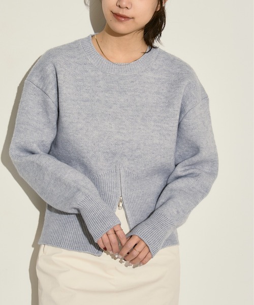 H.TOKYO(エイチトウキョウ)の「裾リブ切替 デザインニットプルオーバー(ニット/セーター・レディース・ベージュ/ブラウン/グレー/ブラック・FREE)」の17枚目の写真