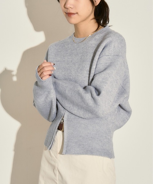 H.TOKYO(エイチトウキョウ)の「裾リブ切替 デザインニットプルオーバー(ニット/セーター・レディース・ベージュ/ブラウン/グレー/ブラック・FREE)」の18枚目の写真