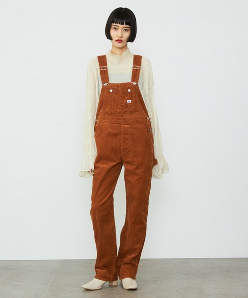 セール】【秋冬】テーパードオーバーオール/サロペット コーデュロイ