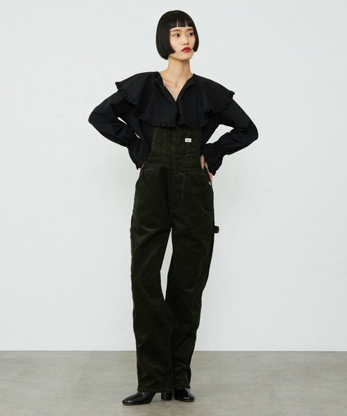 秋冬】テーパードオーバーオール/サロペット コーデュロイ・ヒッコリー
